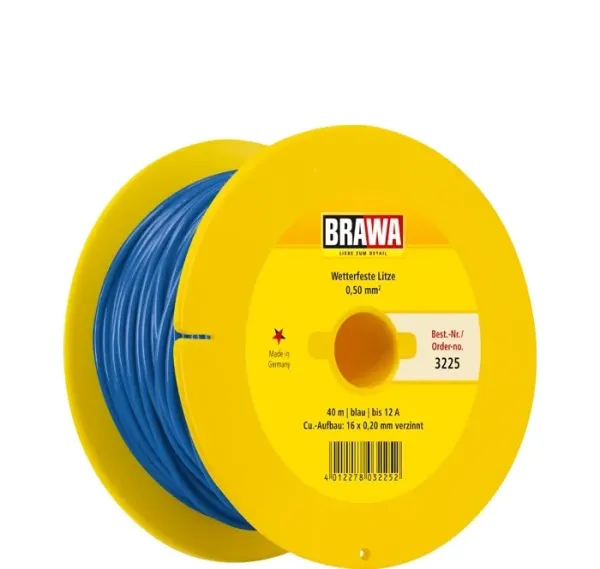 Brawa_3225___DRAAD_0_50MM__40M_HASPEL_BLAUW_1