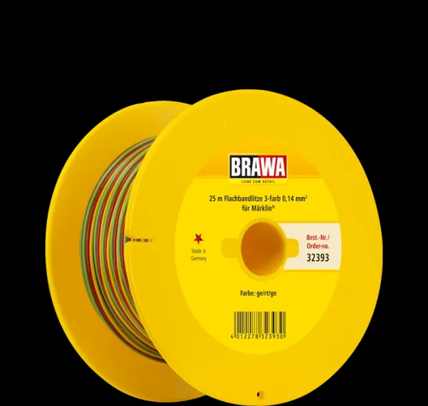 Brawa_32393___DRAAD_0_14MM_25M_GROEN_ROOD_GEEL