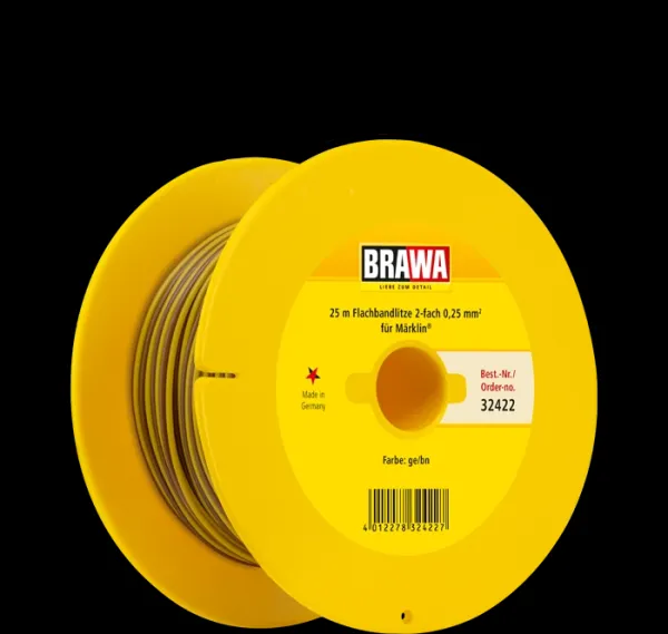 Brawa_32422___DRAAD_0_25MM__25M_BRUIN_GEEL