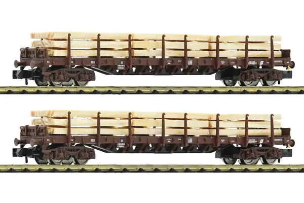 Fleischmann_6660048___SET_VAN_2_RONGENWAGENS___HOUT_LADING_OBB