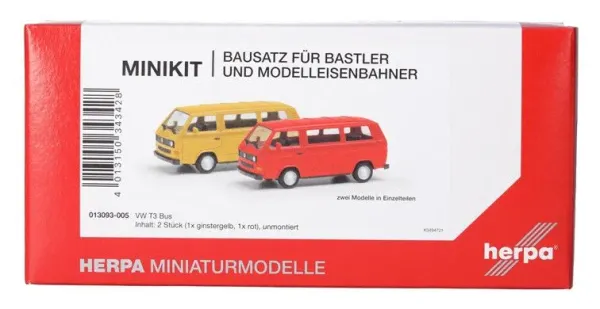 Herpa_13093_005___2_X_VW_T3__GEEL___ROOD__MINIKIT_