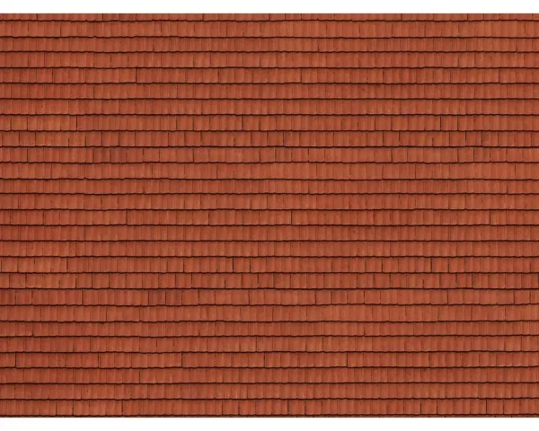 Noch_56670___3D_KARTONPLAAT__DACHZIEGEL__ROOD