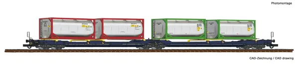 Roco_77388___DUBBELE_CONTAINERWAGEN_T3000E___TANKCONTAINER