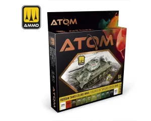 ATOM_ACRYLIC_PAINT_SET_6_RUSSIAN_TANKS_WWII_COLORS_12_JARS