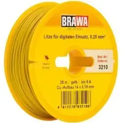 Brawa_3210___DRAAD_0_25MM__25M_GEEL_1
