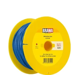 Brawa_3225___DRAAD_0_50MM__40M_HASPEL_BLAUW_1