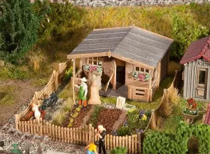 Faller_180493___VOLKSTUIN_MET_GROOT_TUINHUISJE