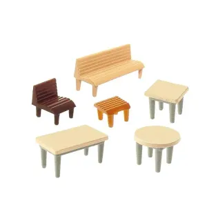 Faller_272440___7_TAFELS__24_STOELEN__12_BANKEN