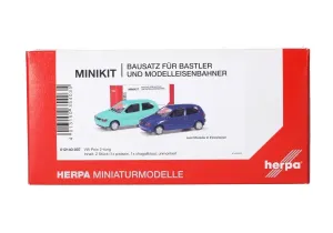 Herpa_12140_007___2_X_VW_POLO_2_D__BALUW___GROEN__MINIKIT_