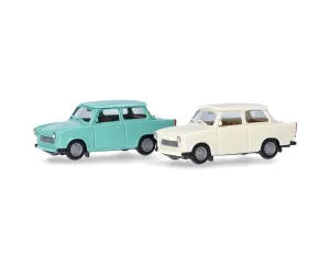 Herpa_13901___TRABANT_601_1_X_BEIGE_1_X_GROEN__MINIKIT_