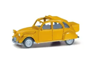 Herpa_27632_006___CITROEN_2CV_MET_BAGAGEBAK_GEEL