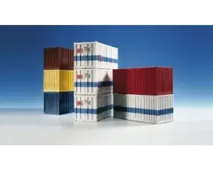 Kibri_10924___H0_20_VOET_CONTAINERS__8_STUKS