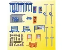 Kibri_38108___H0_DEKO_SET_ROND_OM_HET_STATION