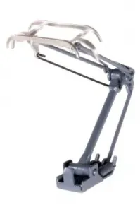 Sommerfeldt_671___H0_EINHOLMSTROMABNEHMER_RAL_7012_LACKIERT_MIT_SCHMALEM_SCHLEIFST_CK___2_STUKS_